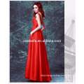 New arrival 2017 special occasion long red satin evening dress Red Chiffon Evening Prom Party Dress 2017